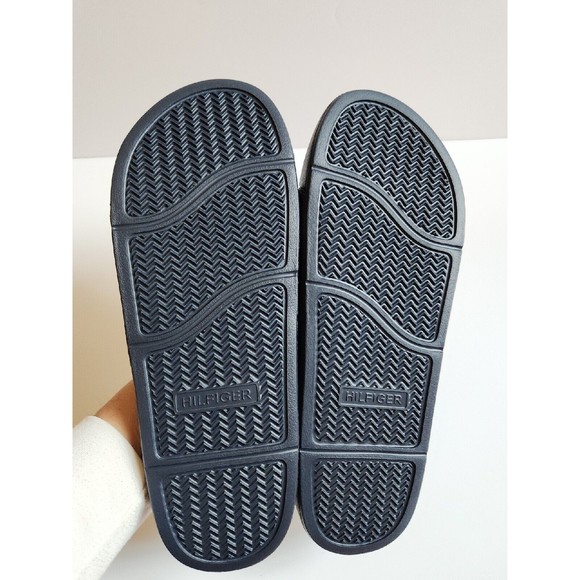 Tommy Hilfiger Tmerlay-C Slide Sandals Mens 12 Blue Red White Logo NEW main image 5